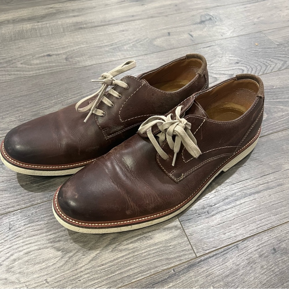 Dockers Genuine Leather Men’s Lace up Oxfords 10.5
